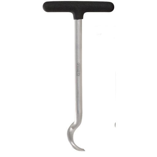 Crochet poignée en T, forme S, grand, 165mm
