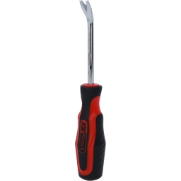 Pour clips métaliques et en PVC
Outil robuste pour garnitures de portes
Outil avec effet levier
Version résistante avec poignée robuste
Inclinée à 15°