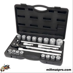 Coffret de douilles 3/4
21 pièces
Douille 6 pans 
Acier au chrome vanadium
Triple chromage
Finition mat satiné
Garantie totale Dakkar 