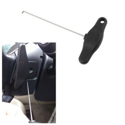 Outil de dépose d'airbag pour Land Rover Discovery 3-4, Freelander 2 et Range Rover Sport
 Pour dégager le module d'airbag conducteur du volant 
Équivalent de l'OEM 501-106 
Placer le crochet dans la petite fente située sur le côté de l'enveloppe arrière du volant
