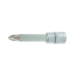 Douille tournevis ultimate pozidriv
- carré d'entrainement intérieur selon din 3120 / iso 1174 avec encoche pour verrouillage par bille
- version longue
- embout en acier nickele
- finition chromée satinee
- chrome vanadium