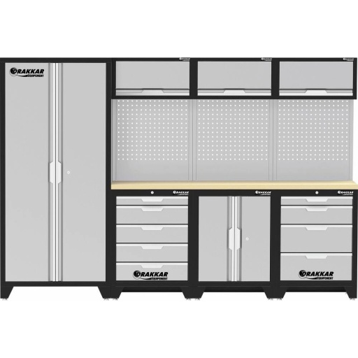 Mobilier d'atelier 7 meubles 2955mm plateau bois