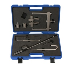 Ensemble d'extracteur à marteau pneumatique qui comprend le marteau à inertie pneumatique Laser - n° de référence 6092 
Permet d'utiliser un marteau pneumatique pour extraire des composants.	Conçu pour pouvoir utiliser l'extracteur 
Laser pour extraire des tuyaux, des arbres de transmission internes, des roulements et des joints lorsqu'il est combiné avec un marteau pneumatique adapté (disponible séparément).	
Le kit comprend : Extracteur à marteau pneumatique Laser, extracteur à 2 branches longues, extracteur à lame plate, crochet extracteur, extracteur de joint d'étanchéité, extracteur d'arbre de transmission interne et adaptateurs filetés pour fixation à l'extracteur à marteau pneumatique.	
À utiliser avec le marteau pneumatique Laser - n° de référence 6031 ou similaire.	L'extracteur à marteau pneumatique Laser est une conception déposée UE.
