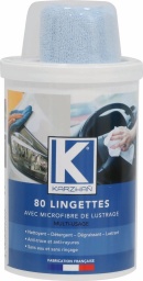 Lingette nettoyante multi-usage avec microfibre de lustrage - pot de 80 lingettes
80 lingettes avec microfibre de lustrage.
Pour voiture, moto, scooter, karting, quad…
Nettoyant – Détergent – Dégraissant - Lustrant carrosseries.
Protège et nettoie plastiques intérieurs et extérieurs sans risques de rayures.
N’altère pas les peintures et les plastiques.
Anti-traces, anti rayures.
Lustrant des peintures altérées.
Démoustiquant et nettoyant sur la carrosserie, carénage, bulle, pare-brise, optiques de phare et plastiques.
Décrasse, dégoudronne, nettoie, les jantes, sans altérer les vernis, les plastiques, les peintures.
Protège la carrosserie en déposant un film invisible antisalissure.
Retarde l’encrassement. Formulation anti pluie – anti goudron – anti bitume.
Redonne l’éclat du neuf.