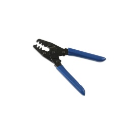 Pince à sertir à poignée confortable et mâchoires fines.
Permet de sertir les calibres AWG 14 à 24.
Longueur 210 mm ; poids 300 g.
Idéal pour les espaces confinés et difficiles d'accès.
Permet de sertir la plupart des bornes à barillet ouvert comme Deutsch,
Computer Sensor et Weatherpack