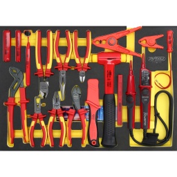 Jeu de pince ERGOTORQUE VDE dans une garniture en mousse 17&nbsp;pcs
