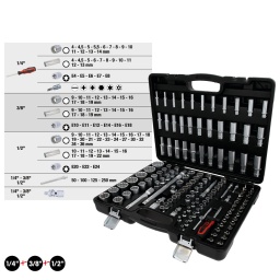 12 pans
Sans outil d’entraînement
Système FlankTraction
Finition satinée
Chrome Vanadium
Coffret robuste en matière plastique