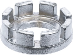 Pour les tailles de tendeurs de rayons&nbsp;: 9G&nbsp;- 10G&nbsp;- 11G&nbsp;- 12G&nbsp;- 13G&nbsp;- 14G&nbsp;- 15G-Convient pour le r&eacute;glage de la tension des rayons et pour ajuster et centrer les roues-Ex&eacute;cution tr&egrave;s plate et stable-&Eacute;paisseur de paroi&nbsp;: 4&nbsp;mm