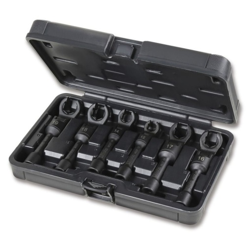Jeu de 6 clés 6-pans articulées ouvertes pour raccords d'injecteurs