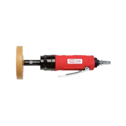 Gomm use pneumatique
- version droite
- sortie d'air vers l'arriere de la poignée
- design ergonomique pour un travail a une main
- pour le nettoyage des adhésifs et restes de peintures
- livrée avec une gomme  de nettoyage
- réglage de vitesse continu
- molette de réglage de la vitesse de rotation
- système d'attenuation des vibrations
- poignée isolée contre le froid
- mandrin taraude : m8
- livrée avec un raccord pneumatique 1/4"
- boitier ultra léger en pvc resistant
donnees techniques :
tension : 330 watt
vitesse de rotation a vide : 2600 tr/min
vibrations : < 0.1 ms?
bruit max a vide : 95 dba
bruit max en sollicitation : 82 dba
consomm tion d'air : 85 l/min
pression de travail : max. 6.3 bar (90 psi)
diamètre minimum du tuyau : 3/8" - 10 mm filetage de raccord : 1/4"pt