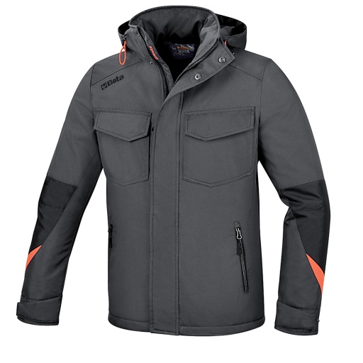 Anorak en polyester Oxford 300D, imperméable, enduit PU, gris anthracite