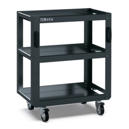 Chariot &eacute;quip&eacute; de 3 &eacute;tag&egrave;res pour la combinaison d'ameublement d'atelier RSC50
-4 roues directionnelles, &Oslash; 100 mm (deux 2 &eacute;quip&eacute;es de freins)
-Capacit&eacute; de charge statique : 200 kg (repartie sur les 3 &eacute;tag&egrave;res)
22,3 kg
Hauteur 940mm