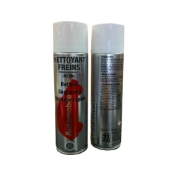 Un nettoyant frein professionnel qui degraisse et seche vite. permet le dégraissage des disques de freins et Systèmes de freinage.
c'est un nettoyant frein très efficace qui elimine rapidement les salissures tenaces. ce nettoyant frein fabrique en france  remplace efficacement les nettoyants classiques a base de solvants chlores. et reduit les problemes d'agressivite sur certains plastiques et les effets nocifs des vapeurs.
il convient parfaitement pour l'entretien des pièces métalliques.
- Aérosol 650ml dont 400ml de produit
- propulse au co2