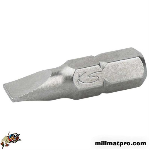 Boîte de 5 embouts de vissage Fente, L.25 mm - 1/4" - 8 mm