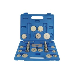 Coffret d'adaptateurs pour étriers - 18 pcs 15 adaptateurs populaires et plaque d'appui entrainement 2 trous Tige fileté avec pas à gauche et pas à droite avec manche en T Fourni dans une boite plastique avec mode d'emploi 