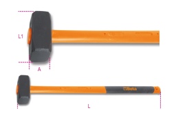 Masse gros effort avec manche en fibre 5000gr