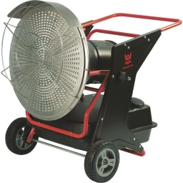 Chauffage radiant infrarouge fioul sur roue 40kW
Chambre de combustion en inox.
D&eacute;tecteur de flamme.
Coupure automatique.
Protection contre les coupures &eacute;lectrique (ne red&eacute;marre pas automatiquement).
Excellent rendement (combustion compl&egrave;te).
Doit &ecirc;tre utilis&eacute; uniquement dans un espace suffisamment ventil&eacute;.


Point info :
Ce produit ne peut pas &ecirc;tre utilis&eacute; comme chauffage principal.
Cet appareil doit &ecirc;tre install&eacute; conform&eacute;ment aux r&egrave;gles en vigueur et utilis&eacute; uniquement dans un espace suffisamment ventil&eacute;. Consulter les instructions avant l&rsquo;installation et l&rsquo;utilisation de cet appareil.

Autonomie
10h
Puissance
40kW
Capacit&eacute; r&eacute;servoir
38L
Capacit&eacute; de chauffe
320-420m&sup2;
Consommation fioul
3,87 l/h
Dimensions
925x635x860mm
Poids article
34,8KG