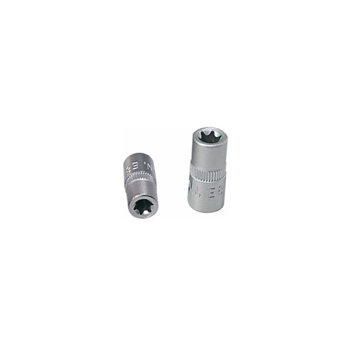 Douille torx femelle 3/8 courte chrome mat e11