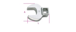Clé à fourche à patte de coq avec carré femelle 3/8”