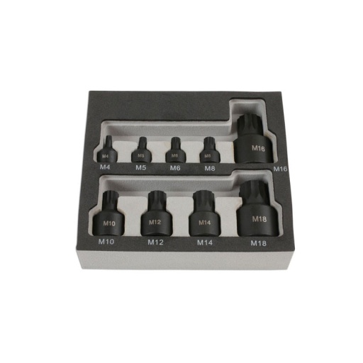 Module douille choc courte xzn 1/4 3/8 1/2