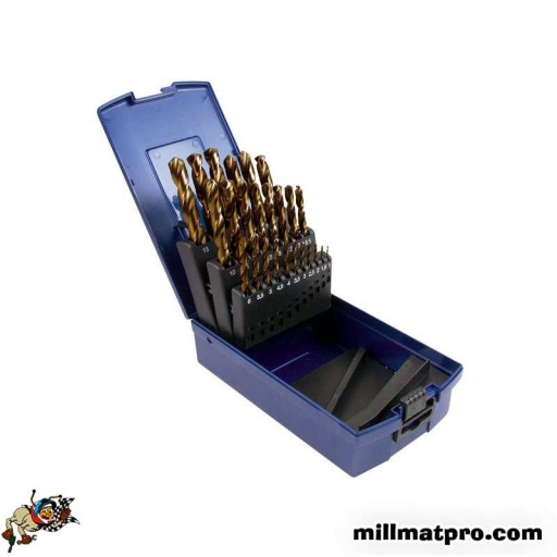 Coffret 25 forets 1 a 13mm cobalt 5% 