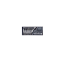 Module 12 clés mixtes cliquet droite

- module de rangement en plastique

- composition :
6 clés : 8-9-10-11-12-13-14-15-16-17-18-19mm 
