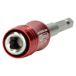 Aimanté 
Permet un changement et un verrouillage rapide 
Pour embouts de vissage 1/4" avec entraînement 6,35 mm mâle selon DIN 3126 / ISO 1173 
Pour douilles tournevis 1/4" avec entraînement 6,35 mm mâle selon DIN 3120 / ISO 1174 
Pour une utilisation manuelle, avec visseuse ou perceuse 
Idéal pour une utilisation en atelier et en industrie 
Chrome Vanadium 

