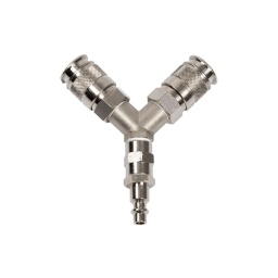 Raccord pneumatique Y pour connecter 2 outils pneumatiques