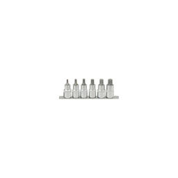 Rail de 6 douilles tournevis 12 pans xzn 1/2
- embouts acier s2
- douille chrome vanadium
- 5-6-8-10-12-14mm 