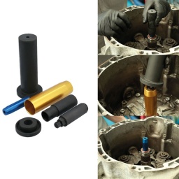 Kit de dépose et de pose double des jointsd'embrayage Ford pour Ford Fiesta et Focus.
REMARQUE : La dépose des joints nécessite la dépose soigneuse du bloc d'embrayage. 
Pour la dépose du bloc d'embrayage, voir Laser 7727
Utilisé pour la dépose et la pose des joints d'arbre d'entrée sur les boîtes de vitesses Ford à 6 rapports
et embrayage double à sec.
- Applications : Ford Focus (à partir de 2012), Fiesta (à partir de 2008), B-Max (à partir de 2012) et EcoSport (à partir de 2013).
- Les applications comprennent les boîtes de vitesses suivantes : Boîtes de vitesses DPCS6, 6DCT250, à 6 rapports, embrayage double à sec.
- Équivalent de l'OEM : 307-671, 307-672, 307-673, 307-674.