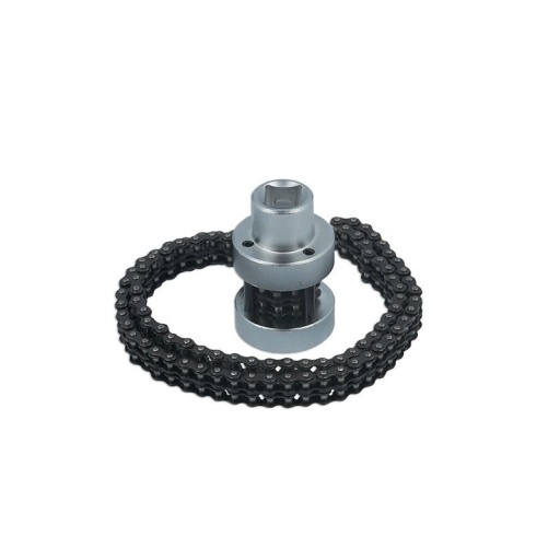 Clé pour filtre à huile à carré de 1/2" avec chaîne diamètres de 60 à 170 mm.