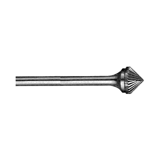 Fraise carbure conique bout pointu 90° pour alu 20mm 