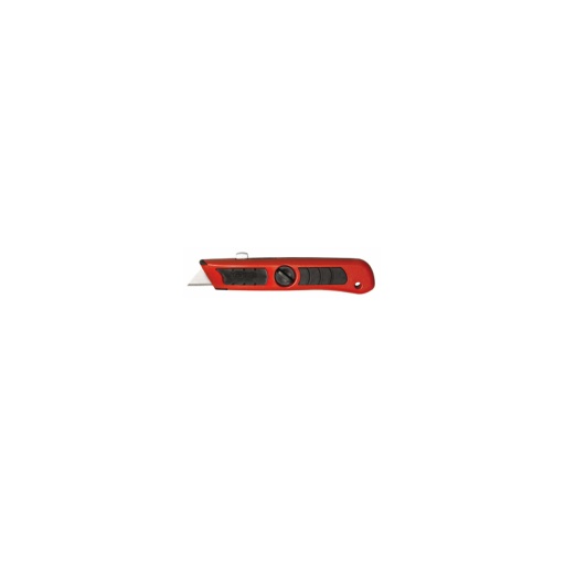 Cutter manche bi-matière lames retour automatique 25mm trapèzes