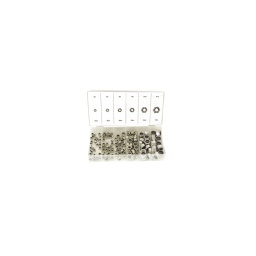 Assortiment de 146 écrous freins 
composition:
mm x 35
mm x 35
mm x 25
mm x 25
m10 x 16
m12 x 10