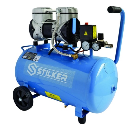 Compresseur 50L 8 bar 2CV 230V silencieux 145l/min