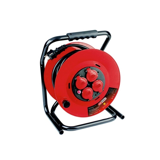 Enrouleur électrique sur touret, 3x2,5mm 40M- IP44