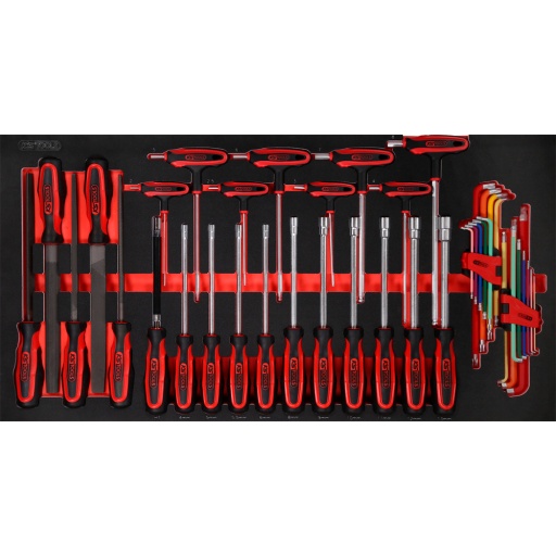 Module cl&eacute;s m&acirc;les coud&eacute;es et de limes SCS 42&nbsp;pcs 