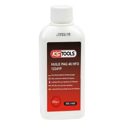 Huile PAG 46 HFO pour gaz 1234AF, contenance 250ml
Excellente capacité de lubrification
Stabilité hydrolytique
Compatibilité élevée avec les matériaux de tous types de systèmes
Excellentes propriétés à basse température
Faible toxicité et haut niveau de biodégradabilité
Réduction de l'hygroscopicité additif anti humidité
Haute stabilité thermique à l'oxydation
Performances de solubilité élevées avec des fluides frigorigènes
Miscibilité optimale avec les fluides frigorigènes 
ref: 550.1445