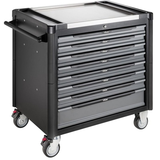 Servante d'atelier 8 tiroirs antibasculement vigor V1000 XD grande capacité équivalent 16 tiroirs