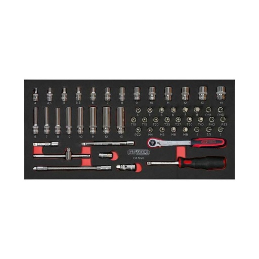 Module vide de douilles 54 pièces ultimate 1/4" vide