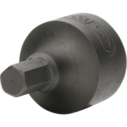 Douille tournevis 1/4'' 6 pans 4 mm extra-courte
