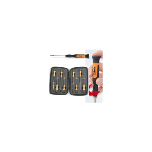 Jeux de 8 micro tournevis (plats) beta 8 pièces