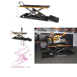 Élévateur moto électrohydraulique, 600 kg
Caractéristiques techniques
- sécurités électriques, mécaniques et hydrauliques
- portée : 600 kg
- centrale électrohydraulique intégrée : 230V - 50 Hz
- pompe hydraulique
- vitesse de descente contrôlée
- fusibles de sécurité en cas de coupure du câble
- clavier de commande
- certifié  homologué TÜV
3050	
L 975mm	
L 2100mm	
Hmin 185mm	
Hmax1110mm	
198kg