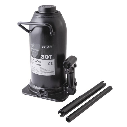 Cric bouteille 30T Ht. de levage 275 à 440 mm