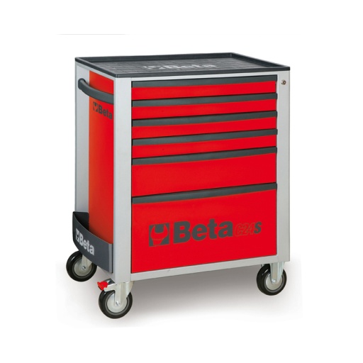 Servante d'atelier 6 tiroirs 800kg beta rouge
