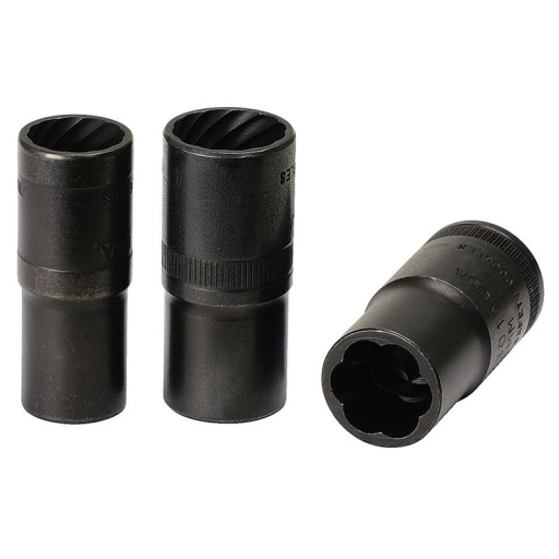 Lot 3 douilles chocs longue arrache écrous 1/2"