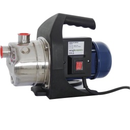 Pompe &agrave; eau de surface inox 230V 1000W
Avec interrupteur et poign&eacute;e de transport.
Corps du moteur en fonte d'aluminium et pompe en inox.
Turbine en Noryl.
83dB(A).
IPX4.

Point info :
Raccord conseill&eacute; (R&eacute;f.18747).
Tuyau conseill&eacute; (R&eacute;f.06061, R&eacute;f.06530 ou R&eacute;f.06046).
Longueur du c&acirc;ble 1m
Fr&eacute;quence 50Hz
Puissance 1000W
Alimentation 230V
Mati&egrave;re inox
Pression max 4,4 bar
Hauteur manom&eacute;trique 44m
Hauteur maxi aspiration 8m
dia de sortie 1''
D&eacute;bit max
59 l/min - 3500 l/h
C&acirc;ble
H07RN-F3G1mm&sup2;
Fourni avec
interrupteur et poign&eacute;e de transport
Poids
8,8KG