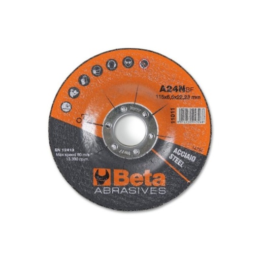 Disques d’ébavurage pour l'acier à moyeu déporté 11011 100X6,5 (10)