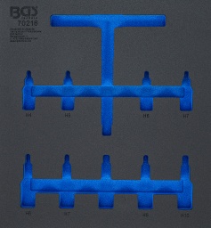 barquette en mousse dure robuste de haute qualitéPour toutes les servantes d’atelier BGSConvient pour art. 70216