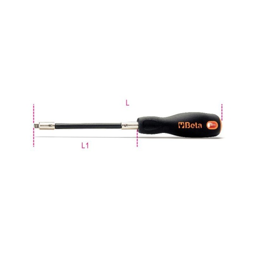 Poingee emmanchée flexible 1/4" 280mm beta